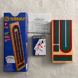 Cribbage Self Storing Travel Cards and Game